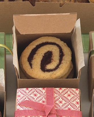 Chewy coconut chocolate pinwheels Chewy coconut chocolate pinwheels
