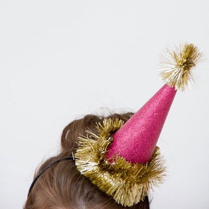 DIY Glitter Holiday Hats DIY Glitter Holiday Hats