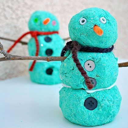 Foam Dough Snowman