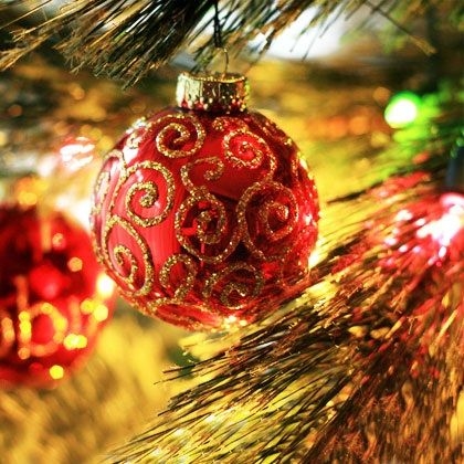 Glitter Decorated Baubles Glitter Decorated Baubles