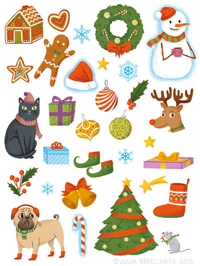 Holiday stickers Holiday stickers