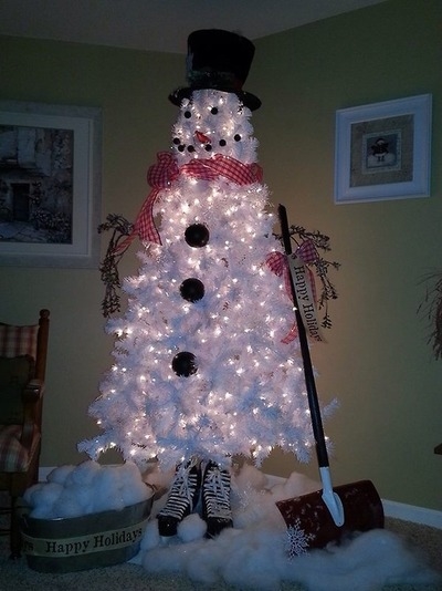 Snowman christmas tree Snowman christmas tree