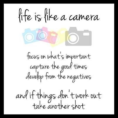 Life is like a camera...