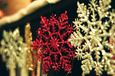 Red snowflake