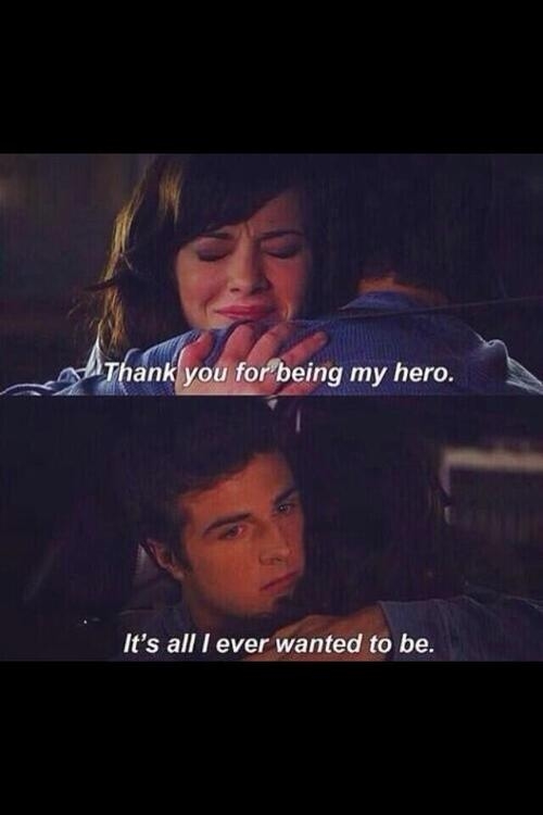 Thank you for being my hero Thank you for being my hero