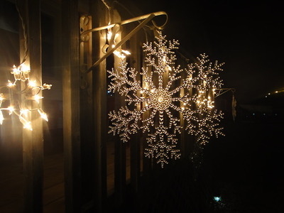 Glowing snowflake Glowing snowflake