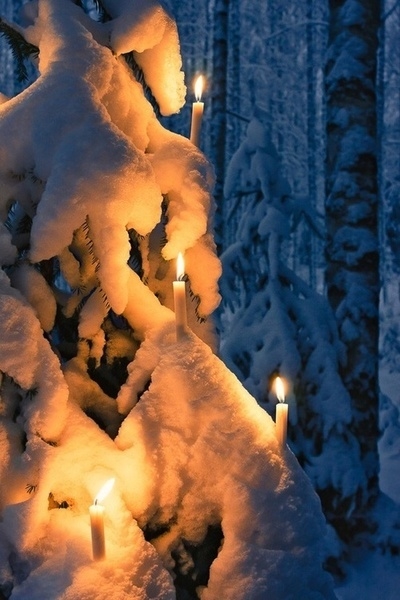 Snow candles Snow candles