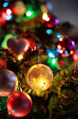Glowing ornament Glowing ornament