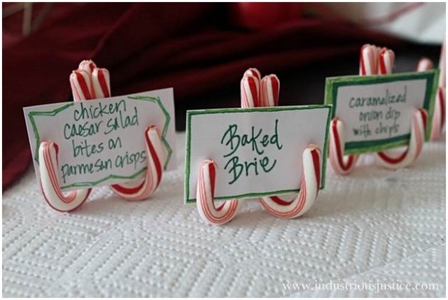 Candy cane card holders Candy cane card holders