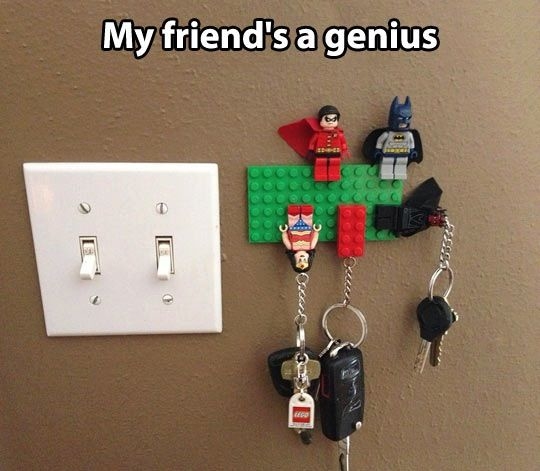 Lego key holders