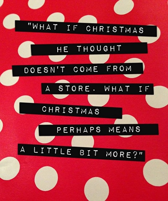 Christmas perhaps means a bit more Christmas perhaps means a bit more