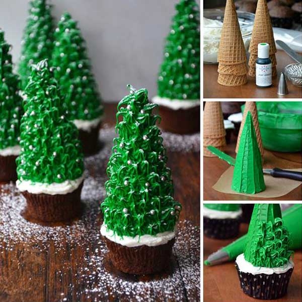 Christmas Tree Cupcakes