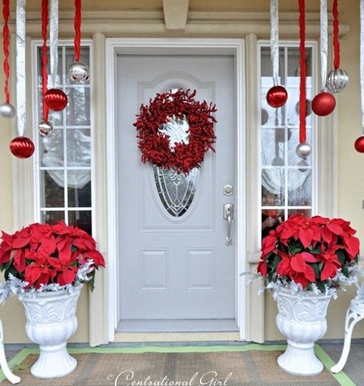 White and red door ensemble White and red door ensemble