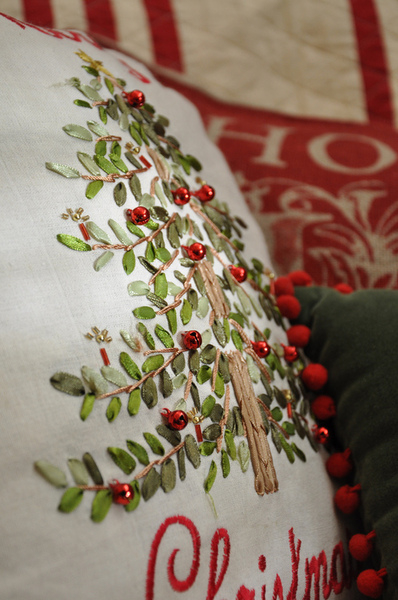 Decorated christmas pillow Decorated christmas pillow