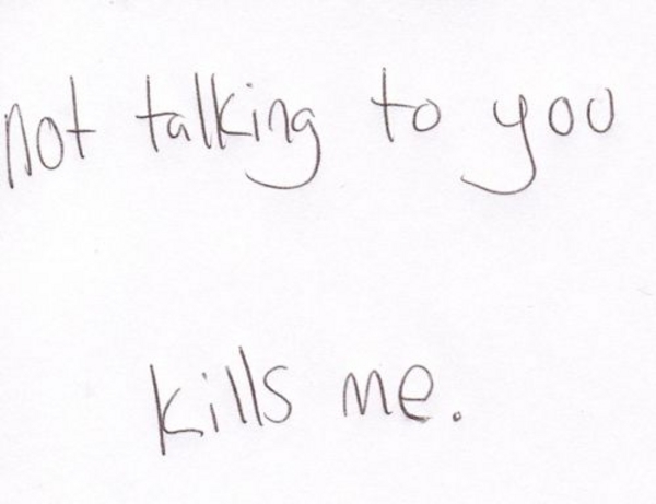 Not Talking To You Not Talking To You