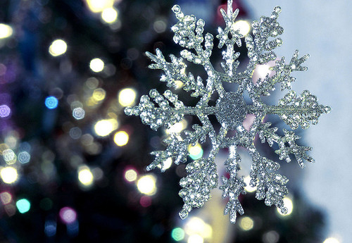 Glittery snowflake Glittery snowflake