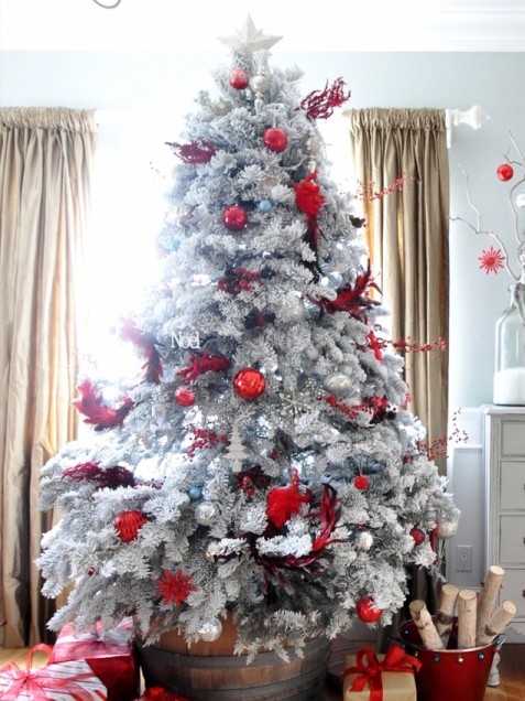 Crimson and White Tree