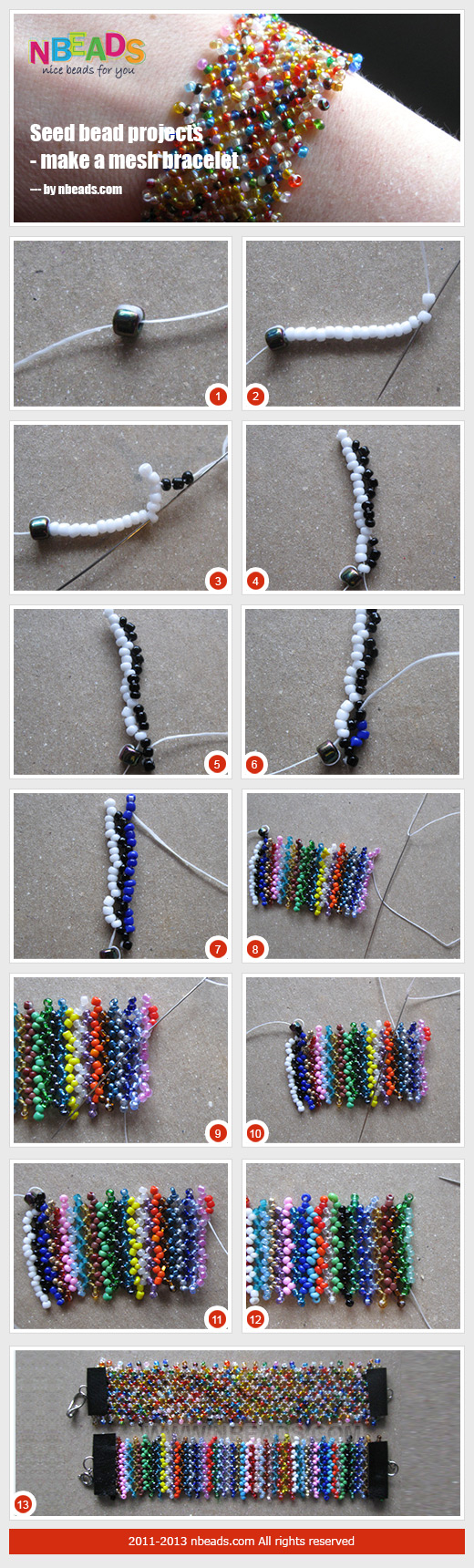Seed Bead Projects - Make A Mesh Bracelet