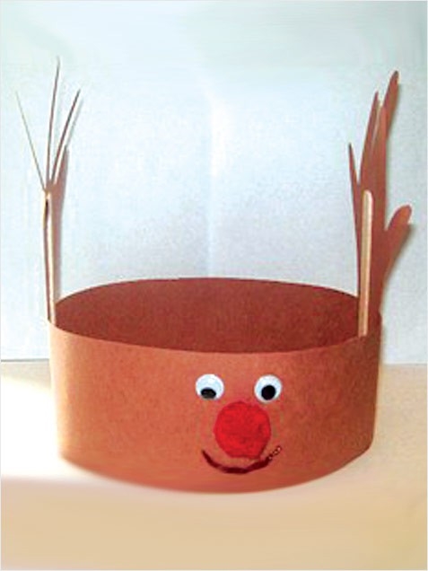 Handprint reindeer hat Handprint reindeer hat
