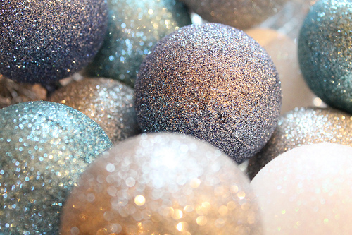 Glitter ornaments