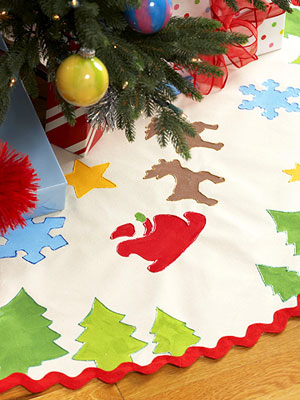 Easy tree skirt