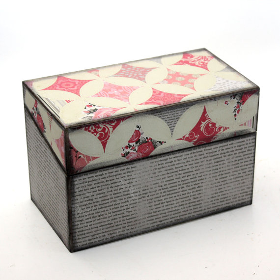 Retro wood recipe box Retro wood recipe box