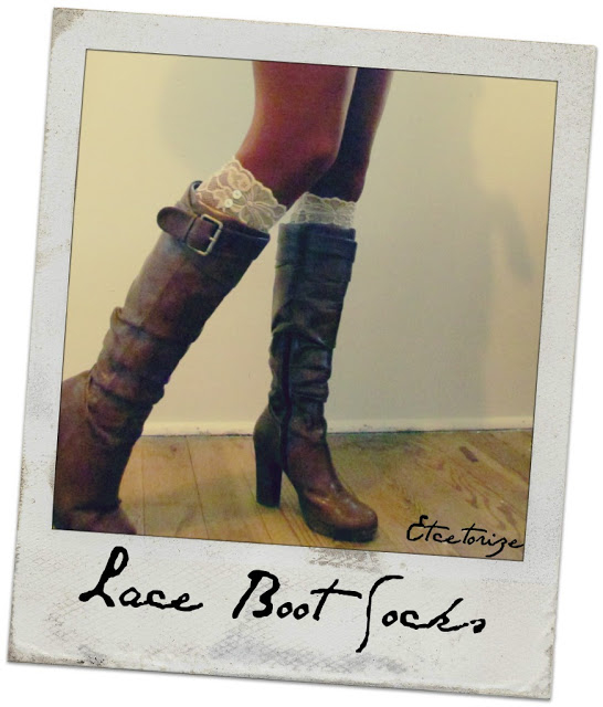 Lace boot socks