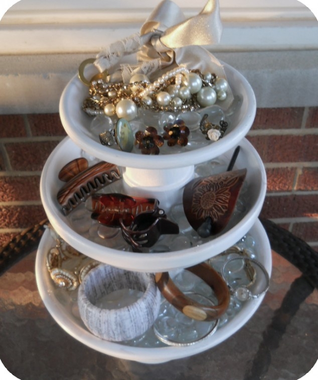 Terra Cotta Jewelry Stand