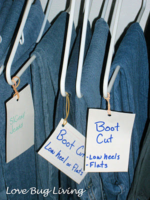 Labeled hangers Labeled hangers