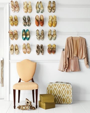 Functional and decorative shoe storage
