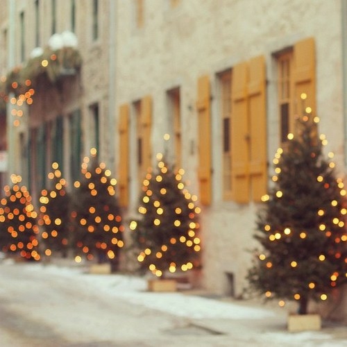 Christmas lights bokeh