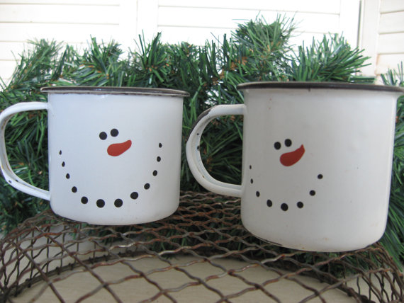 Snowman mugs