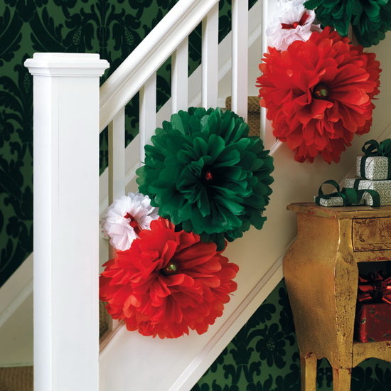 Big floral stairway decorations Big floral stairway decorations