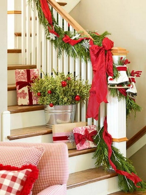 Festive Stair decoration Festive Stair decoration