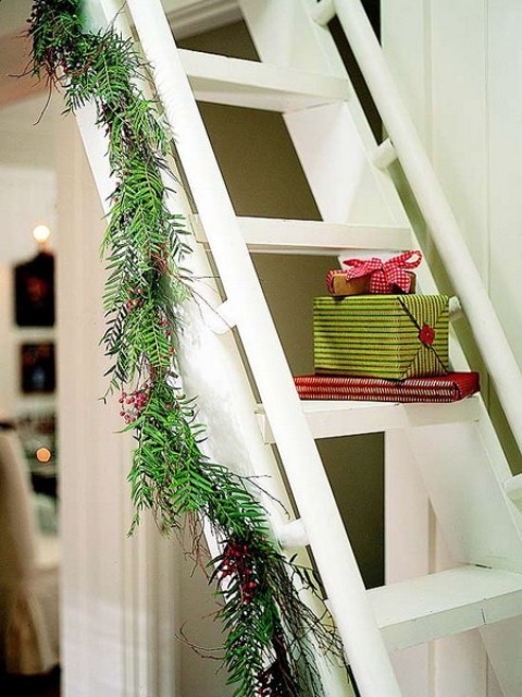Gifts on the stairs Gifts on the stairs