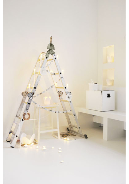 Ladder christmas tree