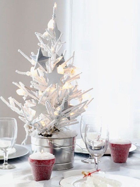 White tree centerpiece White tree centerpiece