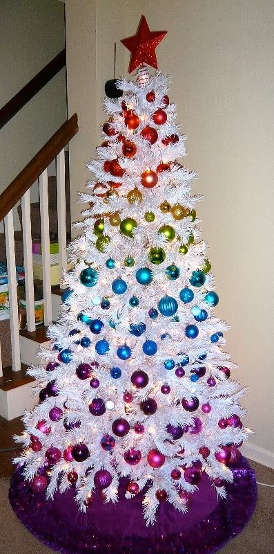 Colorful xmas tree