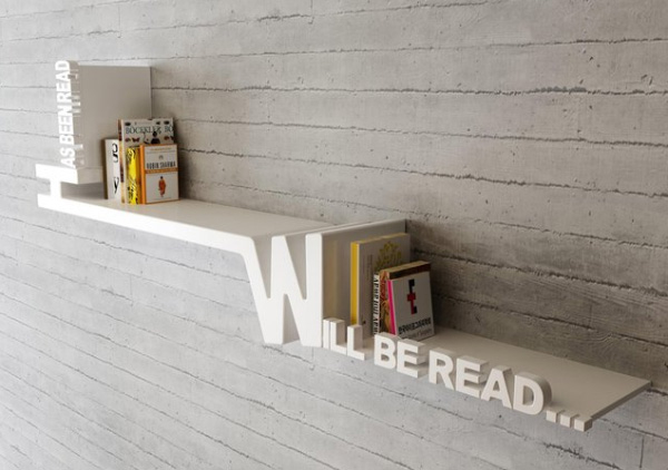 Has been read, will be read bookshelf