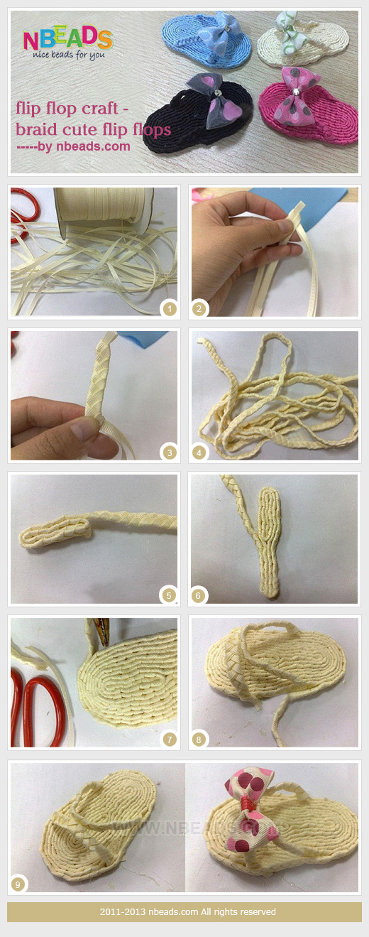 Flip Flop Craft - Braid Cute Flip Flops Flip Flop Craft - Braid Cute Flip Flops