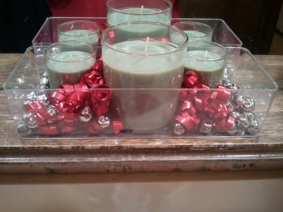 Candles and jingle bells Candles and jingle bells