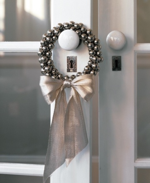 Jingle bell wreath door knob Jingle bell wreath door knob