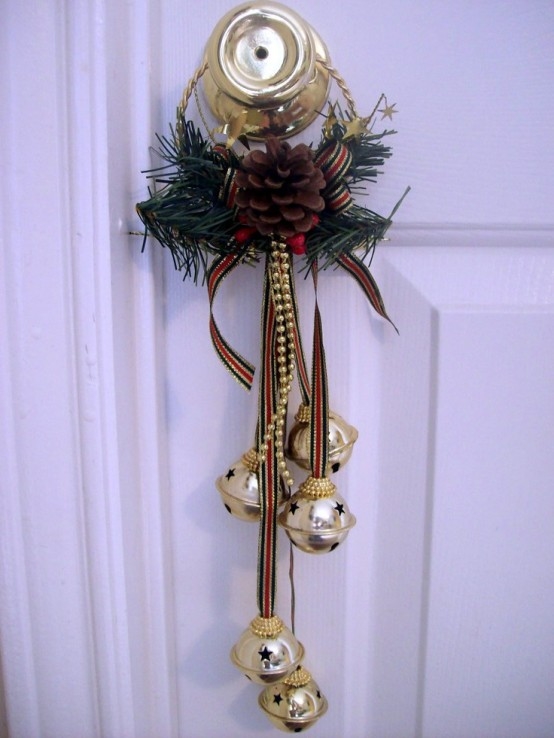 Jingle bell door knob