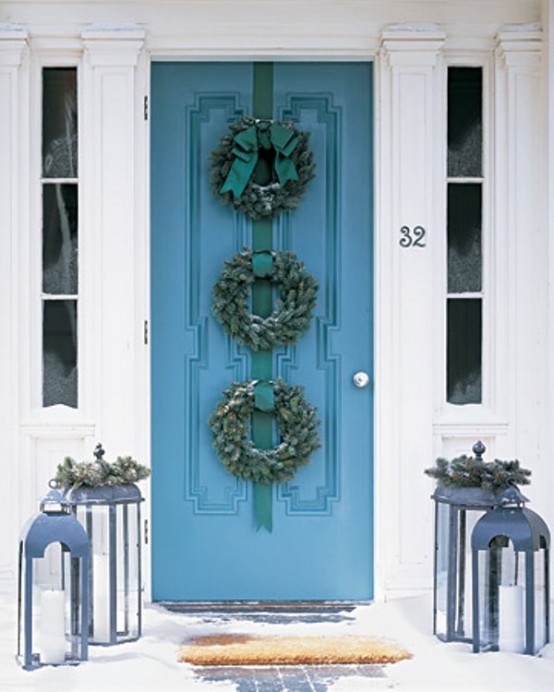 Three evergreen wreaths Three evergreen wreaths