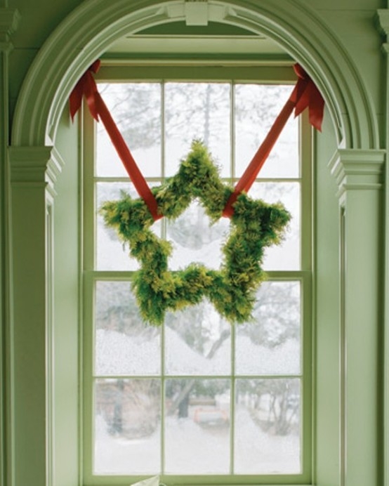 Star window wreath
