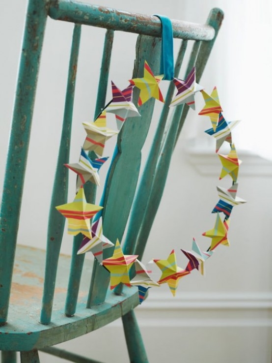 Star wreath craft