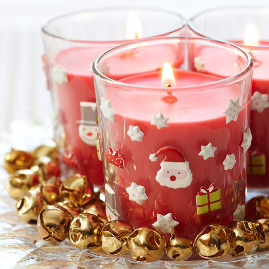Santa votive candles Santa votive candles