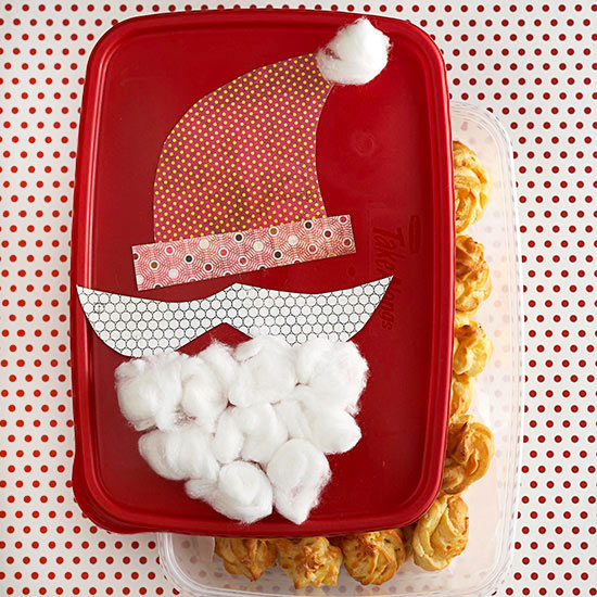 Santa claus snack container