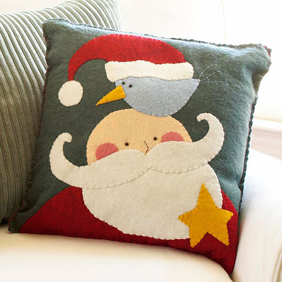 Santa and Pal pillow