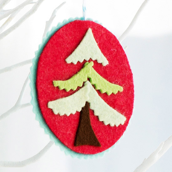 Felt christmas tree cutout Felt christmas tree cutout